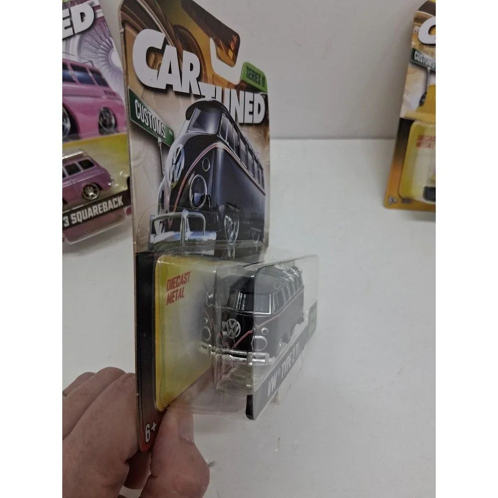 Car Tuned Customs Series II VW Diecast Set Beetle Type 2 T1 Type 181 Squareback